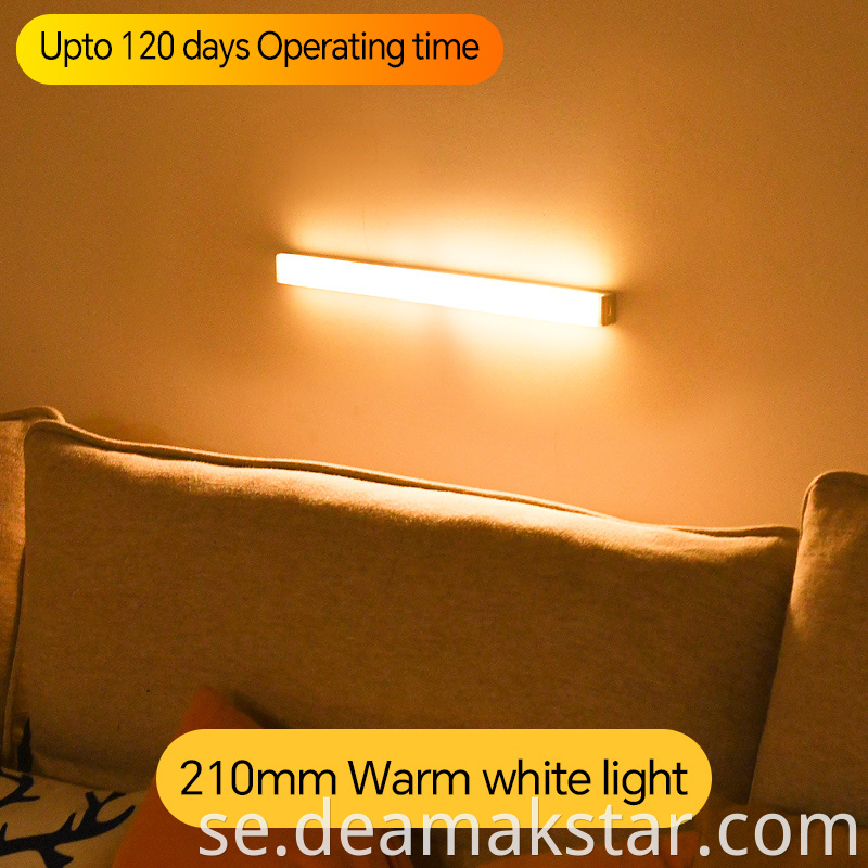 Led night lights with magnetic attraction